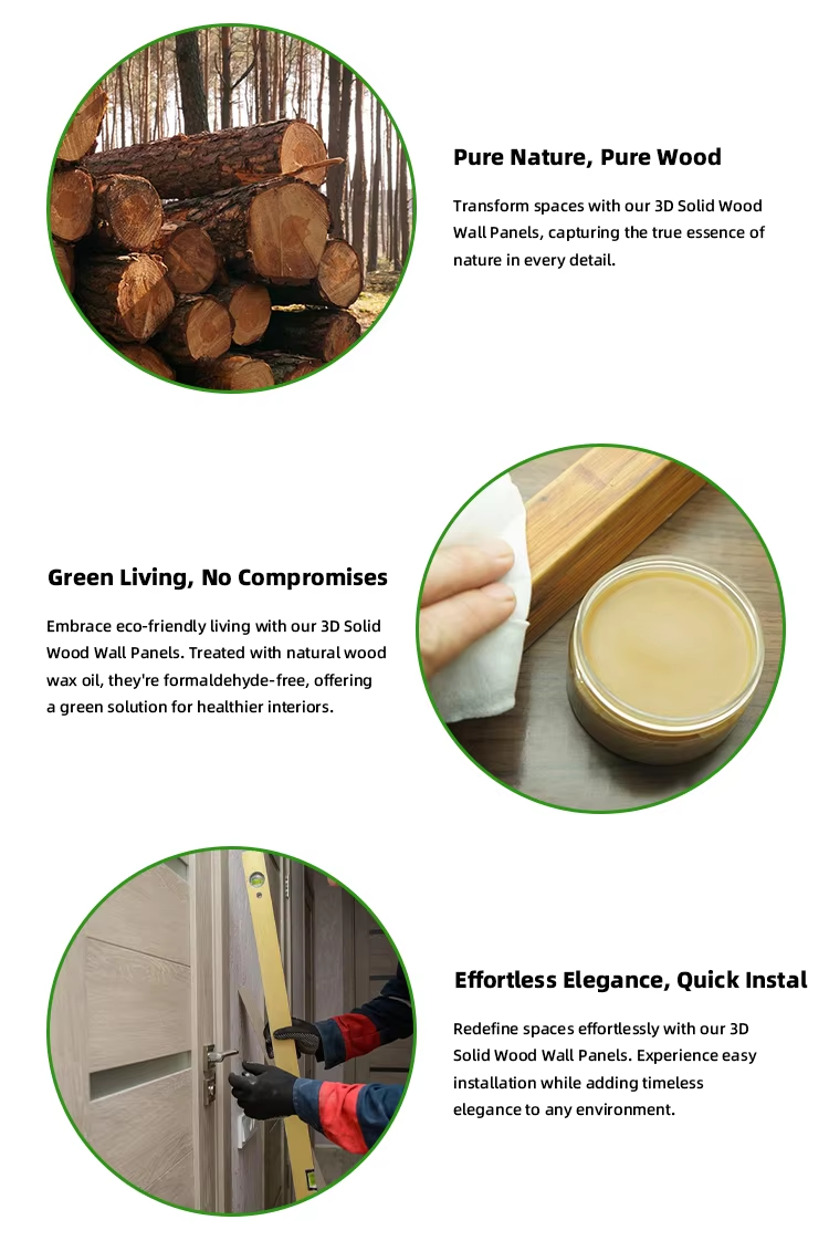 3D Wood Panel Features